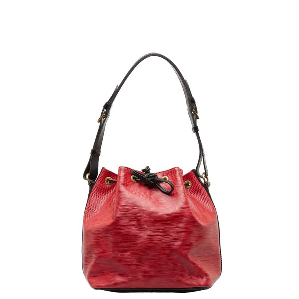 ルイ ヴィトン エピ プチノエ ショルダーバッグ M44172 カスティリアンレッド ノワール レザー レディース LOUIS VUITTON 【中古】