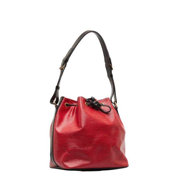 ルイ ヴィトン エピ プチノエ ショルダーバッグ M44172 カスティリアンレッド ノワール レザー レディース LOUIS VUITTON 【中古】