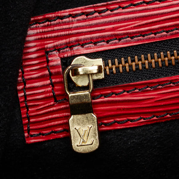 ルイ ヴィトン エピ プチノエ ショルダーバッグ M44172 カスティリアンレッド ノワール レザー レディース LOUIS VUITTON 【中古】