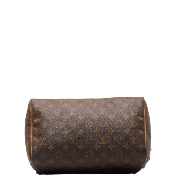 ルイ ヴィトン モノグラム スピーディ30 ハンドバッグ M41526 ブラウン PVC レザー レディース LOUIS VUITTON 【中古】