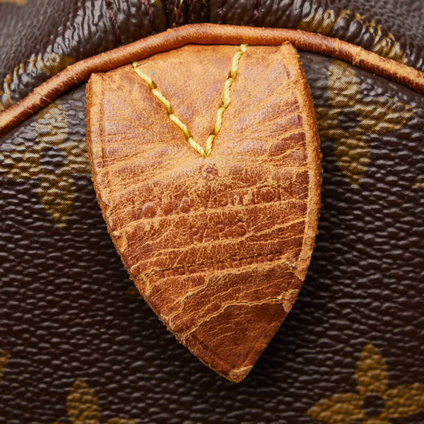 ルイ ヴィトン モノグラム スピーディ30 ハンドバッグ M41526 ブラウン PVC レザー レディース LOUIS VUITTON 【中古】