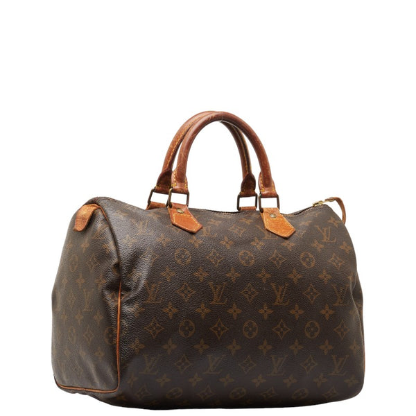 ルイ ヴィトン モノグラム スピーディ30 ハンドバッグ M41526 ブラウン PVC レザー レディース LOUIS VUITTON 【中古】