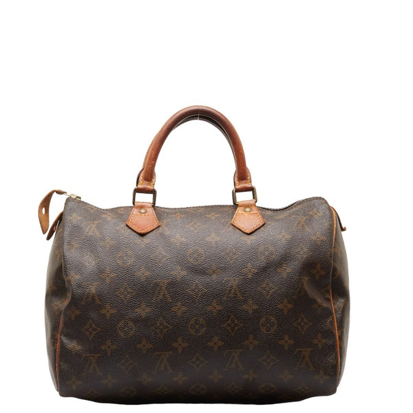 ルイ ヴィトン モノグラム スピーディ30 ハンドバッグ M41526 ブラウン PVC レザー レディース LOUIS VUITTON 【中古】