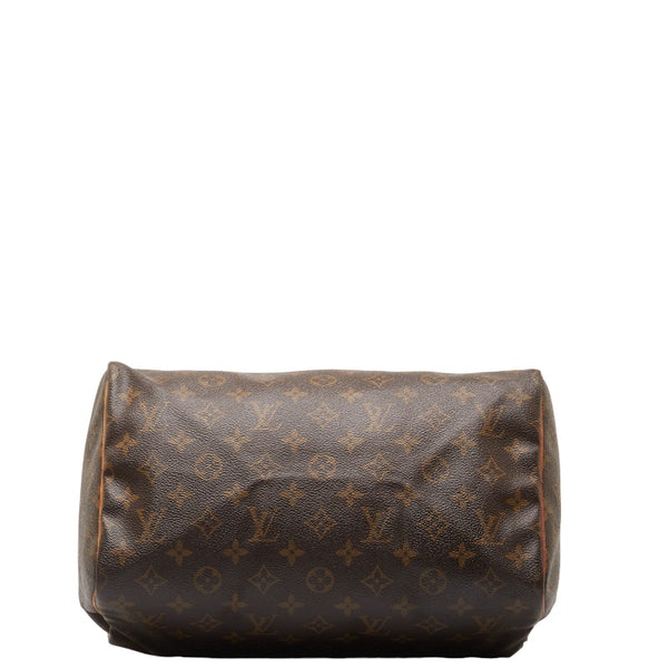 ルイ ヴィトン モノグラム スピーディ30 ハンドバッグ M41526 ブラウン PVC レザー レディース LOUIS VUITTON 【中古】
