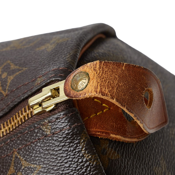 ルイ ヴィトン モノグラム スピーディ30 ハンドバッグ M41526 ブラウン PVC レザー レディース LOUIS VUITTON 【中古】