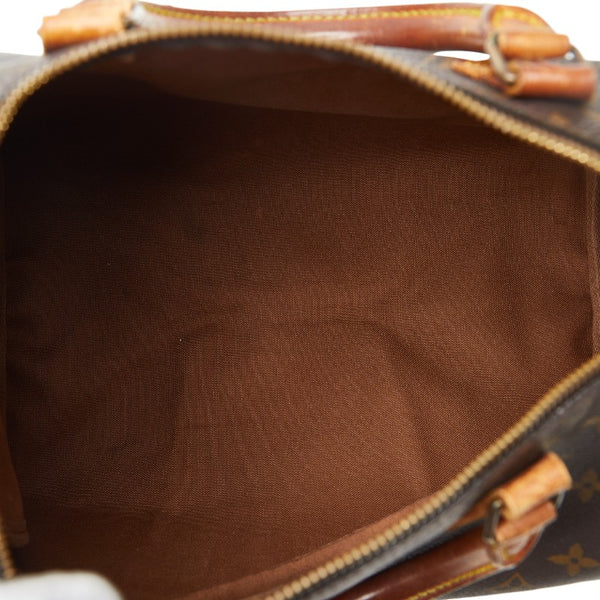 ルイ ヴィトン モノグラム スピーディ30 ハンドバッグ M41526 ブラウン PVC レザー レディース LOUIS VUITTON 【中古】