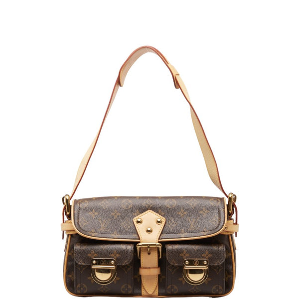 ルイ ヴィトン モノグラム ハドソンPM ハンドバッグ ショルダーバッグ M40027 ブラウン PVC レザー レディース LOUIS VUITTON 【中古】