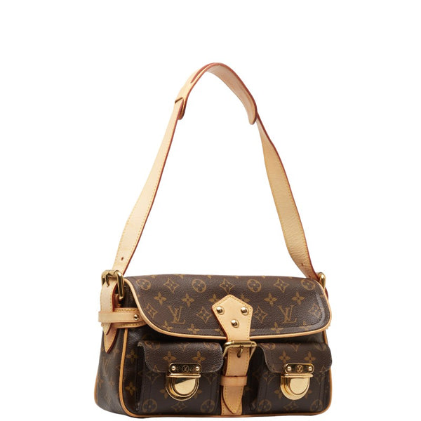 ルイ ヴィトン モノグラム ハドソンPM ハンドバッグ ショルダーバッグ M40027 ブラウン PVC レザー レディース LOUIS VUITTON 【中古】