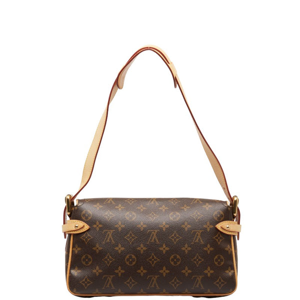 ルイ ヴィトン モノグラム ハドソンPM ハンドバッグ ショルダーバッグ M40027 ブラウン PVC レザー レディース LOUIS VUITTON 【中古】