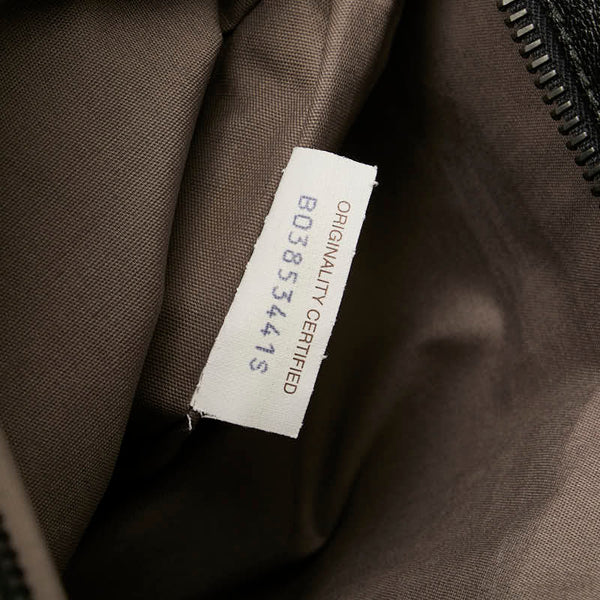 ボッテガヴェネタ イントレチャート ハンドバッグ ブラック レザー メンズ BOTTEGAVENETA 【中古】