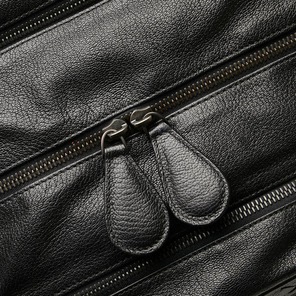 ボッテガヴェネタ イントレチャート ハンドバッグ ブラック レザー メンズ BOTTEGAVENETA 【中古】