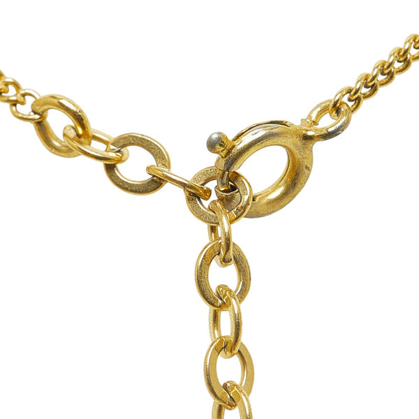 クリスチャンディオール ロゴ ネックレス ゴールド メッキ レディース Christian Dior 【中古】