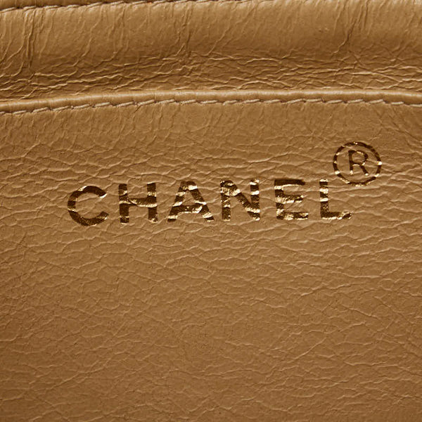 シャネル ココマーク 斜め掛け ショルダーバッグ ベージュ ゴールド ラムスキン レディース CHANEL 【中古】