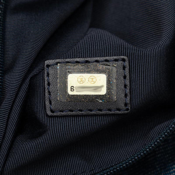 シャネル ココマーク ハンドバッグ トートバッグ ブルー ブラウン デニム レザー レディース CHANEL 【中古】