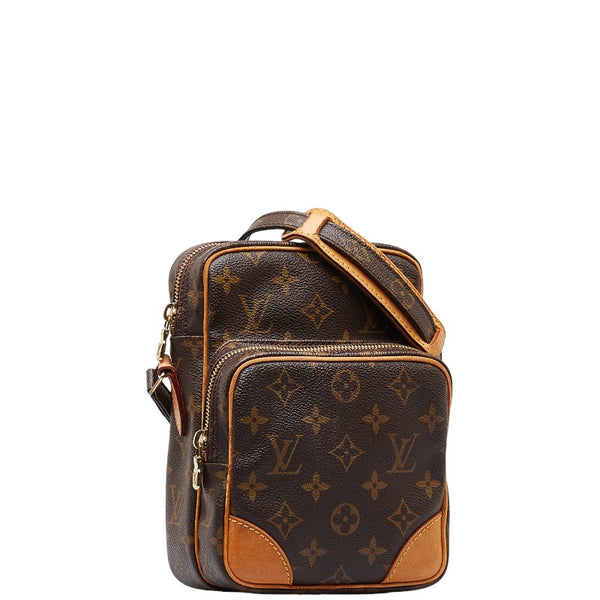 ルイ ヴィトン モノグラム アマゾン 斜め掛け ショルダーバッグ M45236 ブラウン PVC レザー レディース LOUIS VUITTON 【中古】