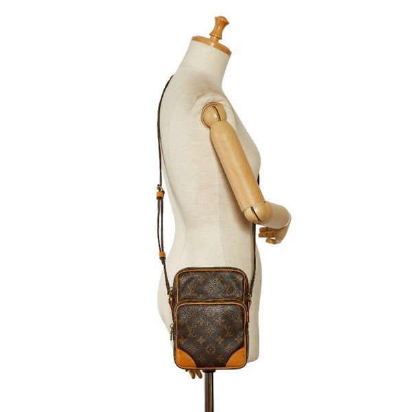 ルイ ヴィトン モノグラム アマゾン 斜め掛け ショルダーバッグ M45236 ブラウン PVC レザー レディース LOUIS VUITTON 【中古】