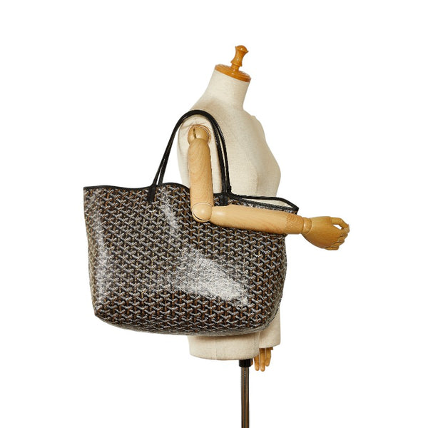ゴヤール サンルイGM トートバッグ ハンドバッグ ブラック マルチカラー PVC レディース GOYARD 【中古】