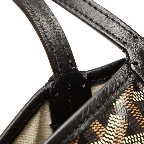 ゴヤール サンルイGM トートバッグ ハンドバッグ ブラック マルチカラー PVC レディース GOYARD 【中古】