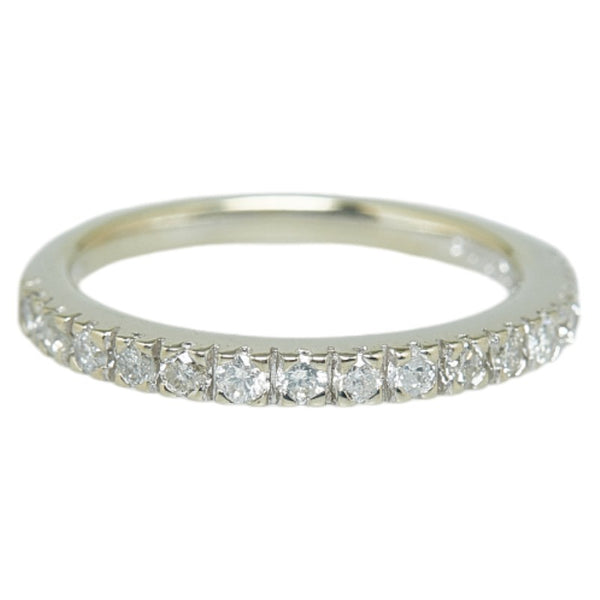 サマンサティアラ K18WG ホワイトゴールド ダイヤ0.21ct ハーフエタニティピンキー リング 指輪 レディース Samantha Tiara 3号 【中古】