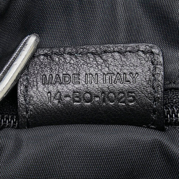 ディオール トロッター ロゴ ハンドバッグ ブラック キャンバス レザー レディース Dior 【中古】