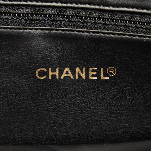 シャネル トリプルココマーク トートバッグ ショルダーバッグ ブラック キャビアスキン レディース CHANEL 【中古】