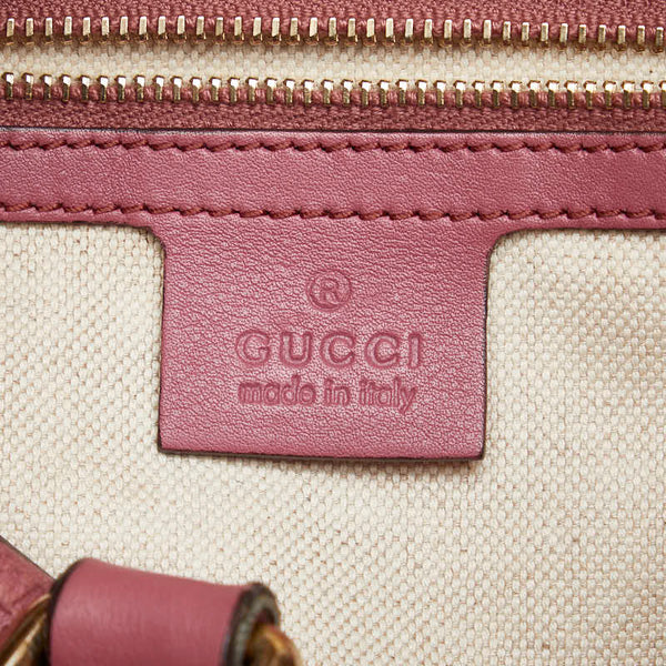 グッチ グッチシマ ミニボストンバッグ ショルダーバッグ 2WAY 269876 ピンク レザー レディース GUCCI 【中古】