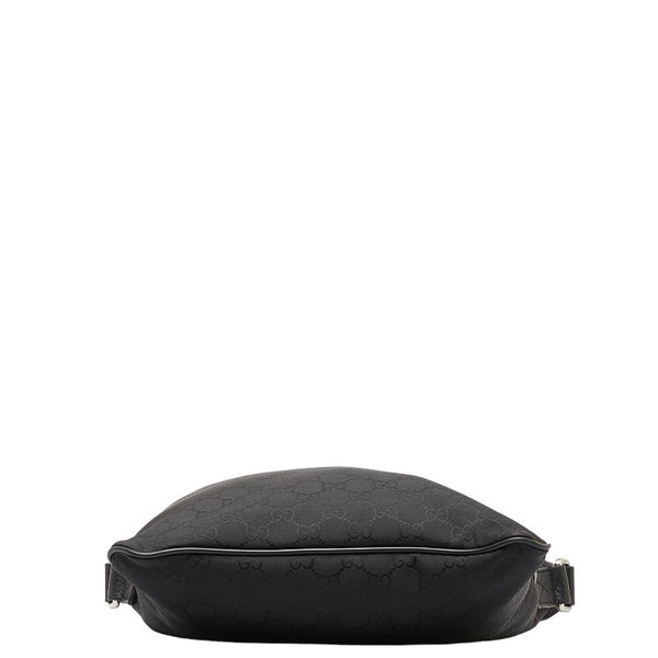 グッチ GGナイロン G1XHN ショルダーバッグ 509639 ブラック ナイロン レザー レディース GUCCI 【中古】