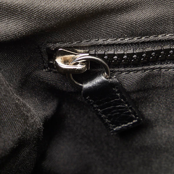 グッチ GGナイロン G1XHN ショルダーバッグ 509639 ブラック ナイロン レザー レディース GUCCI 【中古】