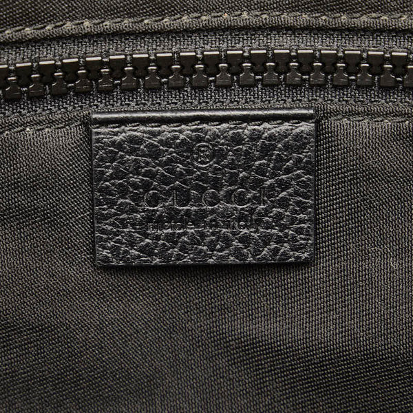 グッチ GGナイロン G1XHN ショルダーバッグ 509639 ブラック ナイロン レザー レディース GUCCI 【中古】