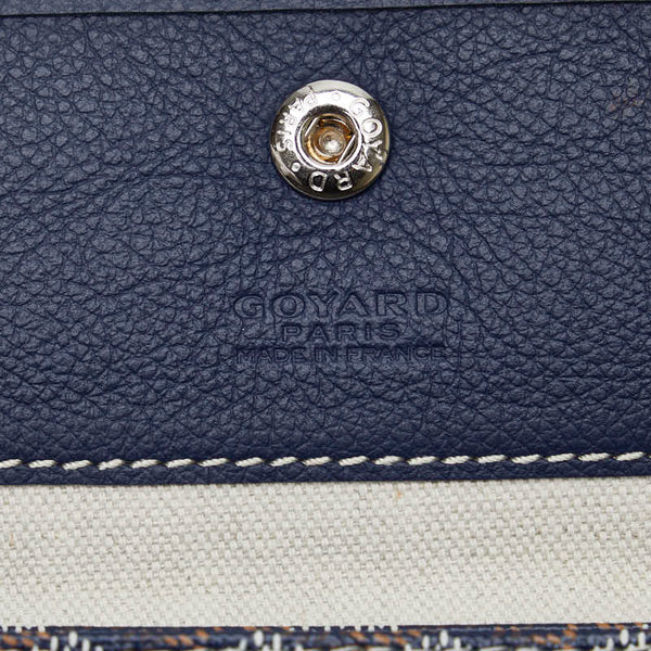 ゴヤール サンルイPM トートバッグ ハンドバッグ ネイビー マルチカラー PVC レザー レディース GOYARD 【中古】
