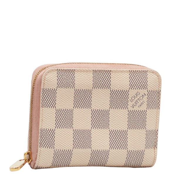 ルイ ヴィトン ダミエアズール ジッピーコイン パース コインケース N60229 ローズバレリーヌ ピンク PVC レディース LOUIS VUITTON 【中古】