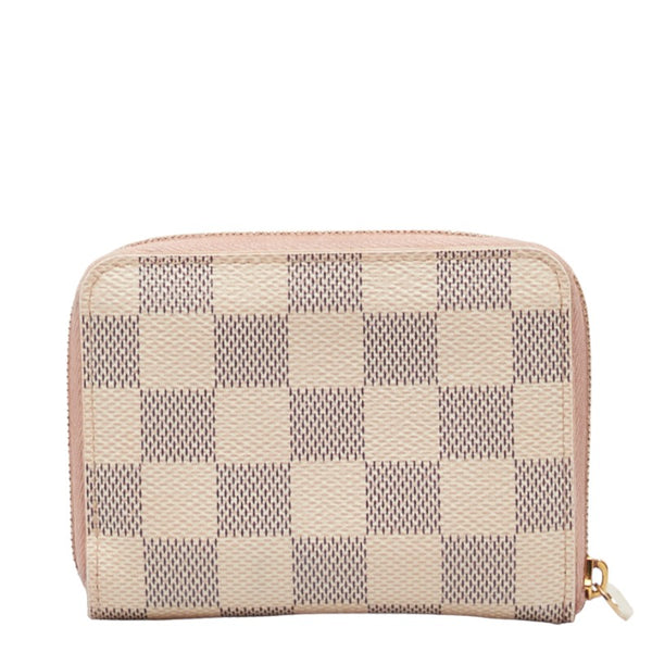 ルイ ヴィトン ダミエアズール ジッピーコイン パース コインケース N60229 ローズバレリーヌ ピンク PVC レディース LOUIS VUITTON 【中古】