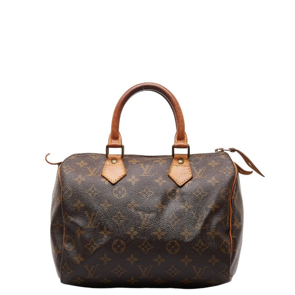 ルイ ヴィトン モノグラム スピーディ25 ミニボストンバッグ ハンドバッグ M41528 ブラウン PVC レザー レディース LOUIS VUITTON 【中古】