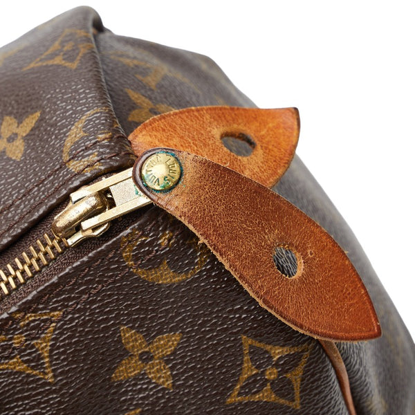 ルイ ヴィトン モノグラム スピーディ25 ミニボストンバッグ ハンドバッグ M41528 ブラウン PVC レザー レディース LOUIS VUITTON 【中古】