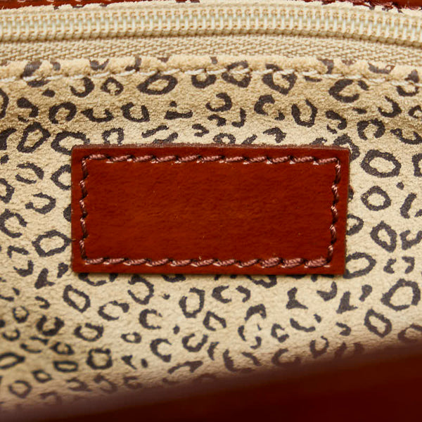 カルティエ パンテール パンサー ハンドバッグ ショルダーバッグ 2WAY ブラウン レザー レディース CARTIER 【中古】