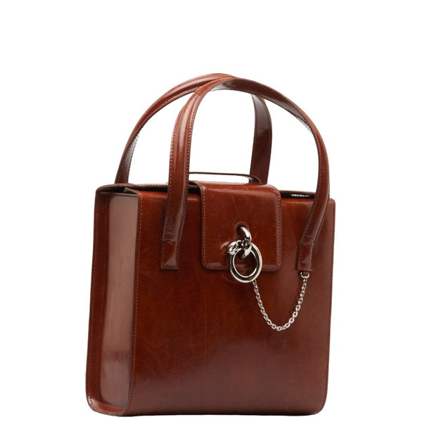 カルティエ パンテール パンサー ハンドバッグ ショルダーバッグ 2WAY ブラウン レザー レディース CARTIER 【中古】