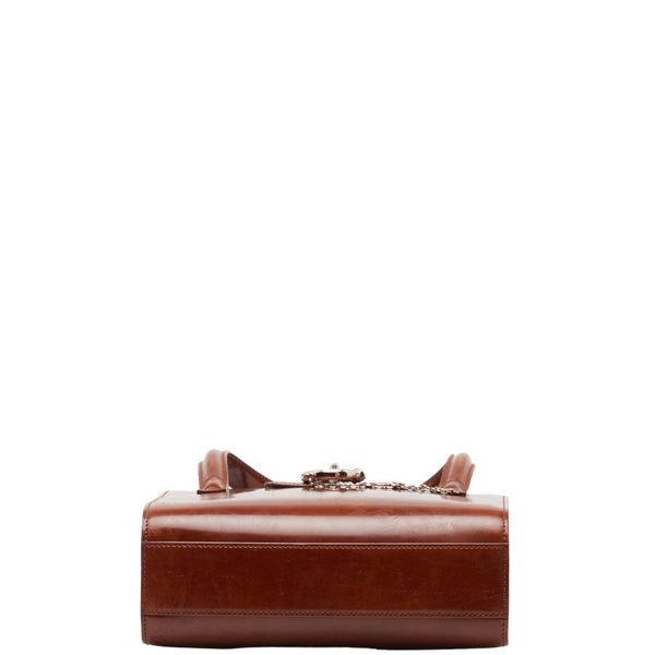 カルティエ パンテール パンサー ハンドバッグ ショルダーバッグ 2WAY ブラウン レザー レディース CARTIER 【中古】