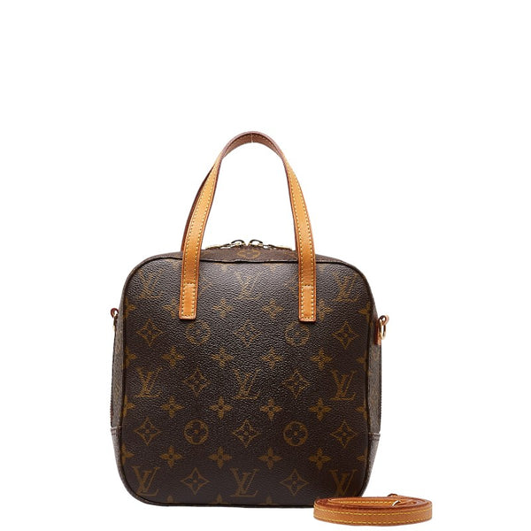 ルイ ヴィトン モノグラム スポンティーニ ハンドバッグ ショルダーバッグ 2WAY M47500 ブラウン PVC レザー レディース LOUIS VUITTON 【中古】