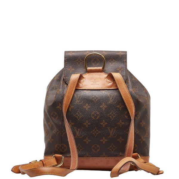 ルイ ヴィトン モノグラム モンスリMM リュック バックパック M51136 ブラウン PVC レザー レディース LOUIS VUITTON 【中古】