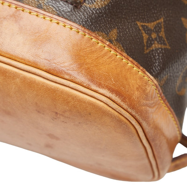 ルイ ヴィトン モノグラム モンスリMM リュック バックパック M51136 ブラウン PVC レザー レディース LOUIS VUITTON 【中古】