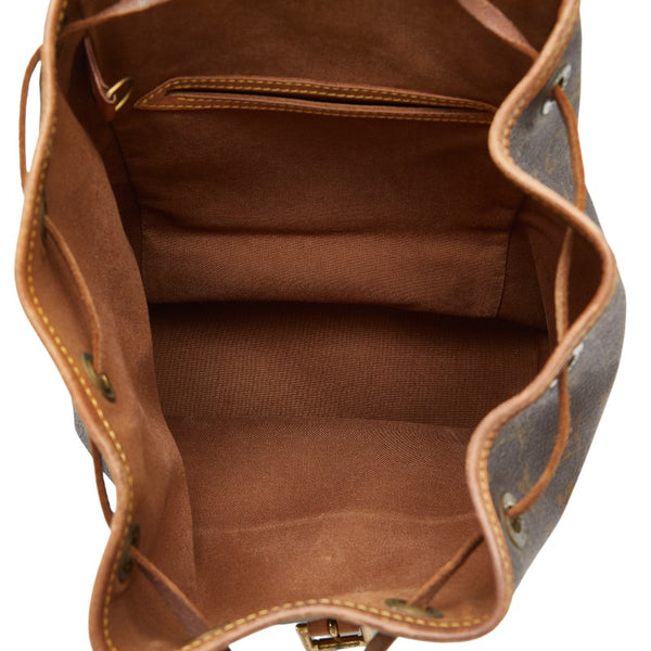 ルイ ヴィトン モノグラム モンスリMM リュック バックパック M51136 ブラウン PVC レザー レディース LOUIS VUITTON 【中古】