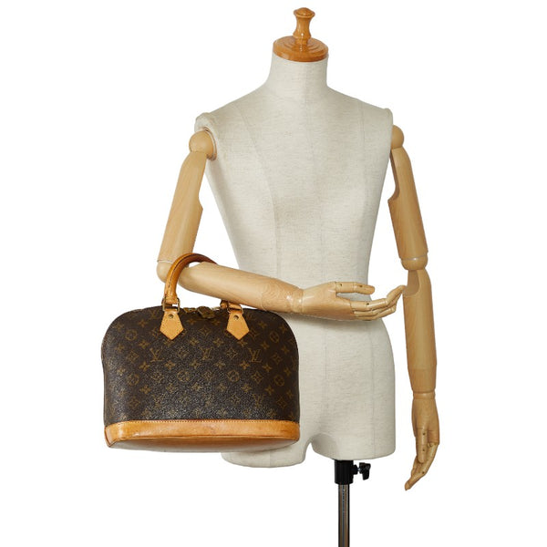 ルイ ヴィトン モノグラム アルマ ハンドバッグ M51130 ブラウン PVC レザー レディース LOUIS VUITTON 【中古】