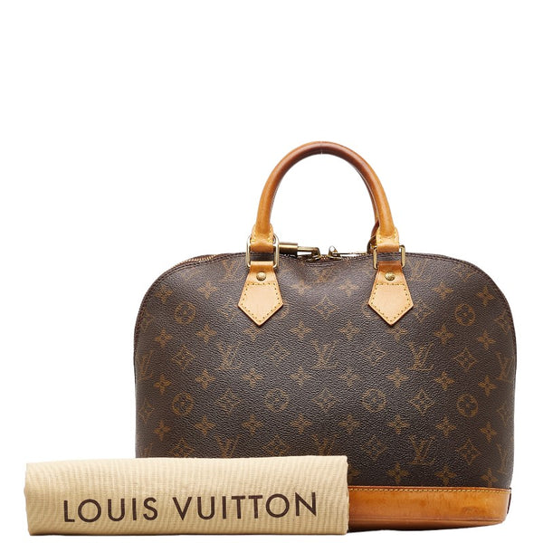 ルイ ヴィトン モノグラム アルマ ハンドバッグ M51130 ブラウン PVC レザー レディース LOUIS VUITTON 【中古】