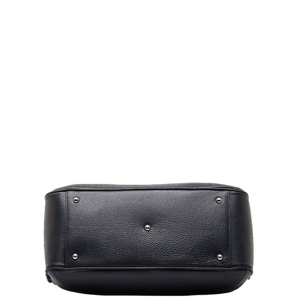 ペッレモルビダ メイデンヴォヤージュ ハンドバッグ ショルダーバッグ 2WAY ネイビー オレンジ レザー レディース PELLE MORBIDA 【中古】
