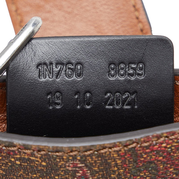 エトロ ペイズリー ショルダーバッグ 1N760 8859 600  ボルドー ブラウン マルチ PVC レディース ETRO 【中古】
