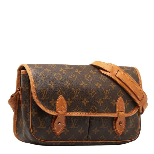 ルイ ヴィトン モノグラム ジベシエールMM 斜め掛け ショルダーバッグ M42247 ブラウン PVC レザー レディース LOUIS VUITTON 【中古】