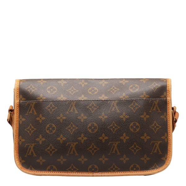 ルイ ヴィトン モノグラム ジベシエールMM 斜め掛け ショルダーバッグ M42247 ブラウン PVC レザー レディース LOUIS VUITTON 【中古】