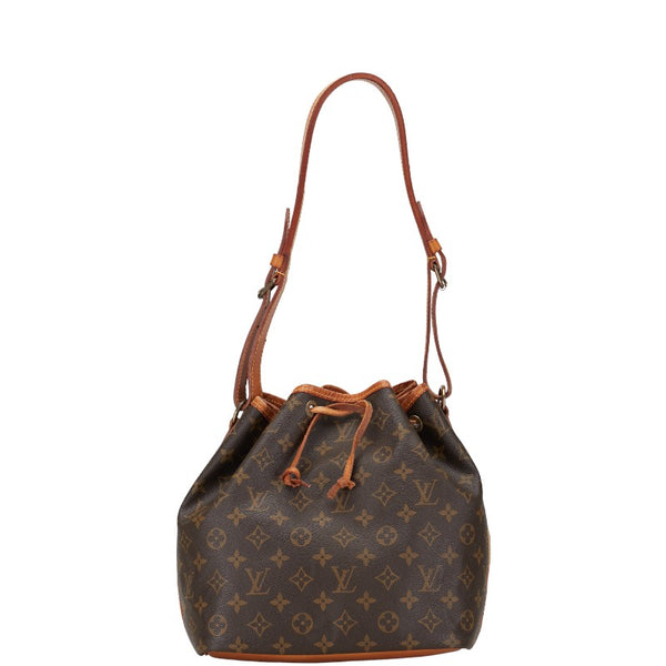 ルイ ヴィトン モノグラム プチノエ ショルダーバッグ M42226 ブラウン PVC レザー レディース LOUIS VUITTON 【中古】