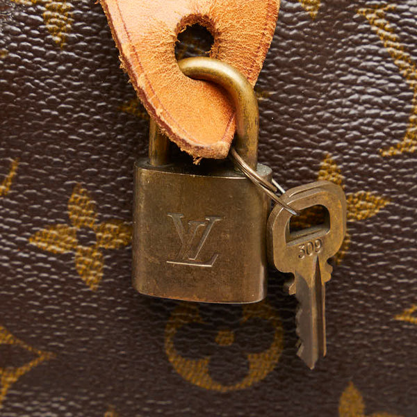 ルイ ヴィトン モノグラム スピーディ30 ハンドバッグ M41526 ブラウン PVC レザー レディース LOUIS VUITTON 【中古】