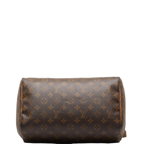 ルイ ヴィトン モノグラム スピーディ30 ハンドバッグ M41526 ブラウン PVC レザー レディース LOUIS VUITTON 【中古】